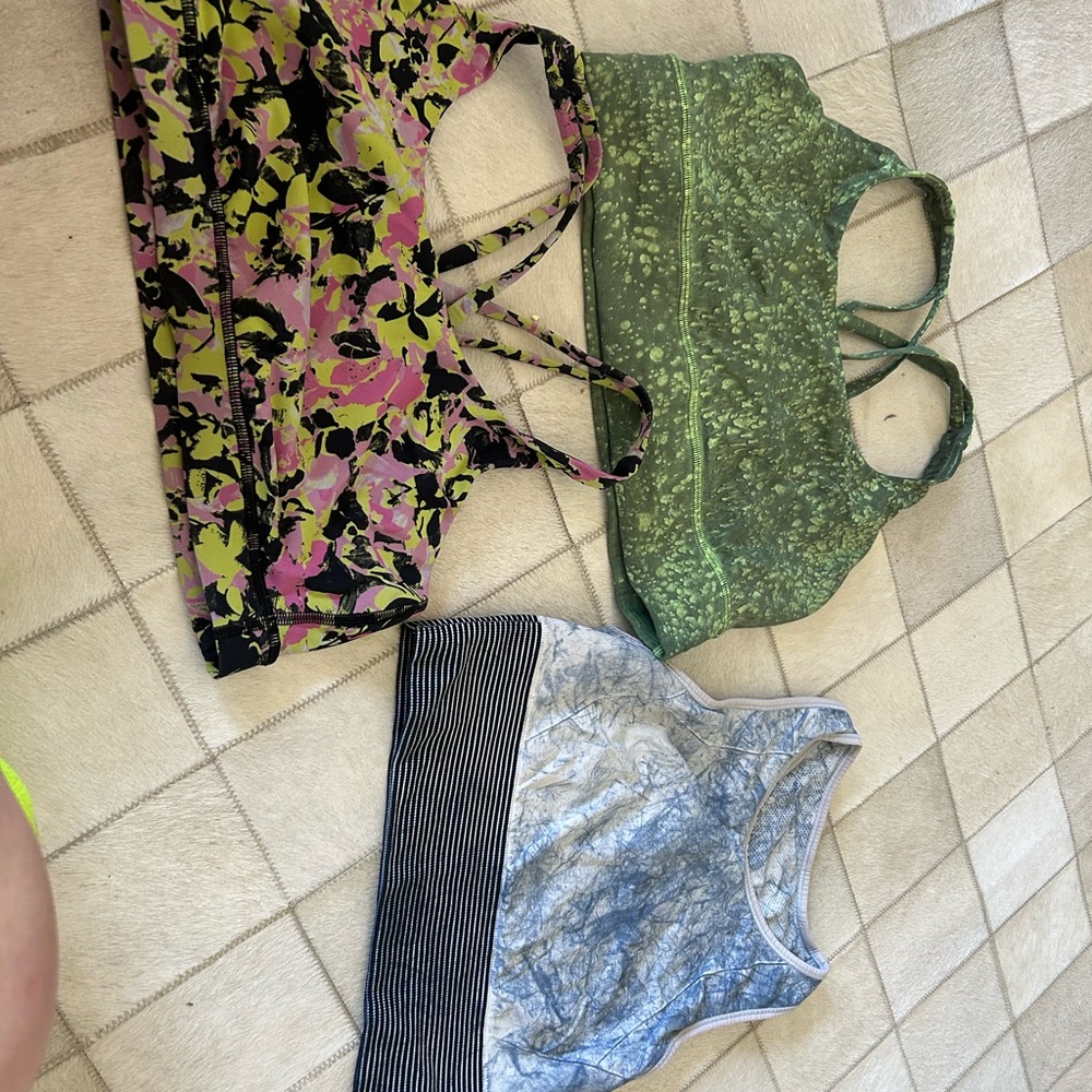 Set of Three Lululemon Sports Bras
